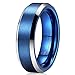 THREE KEYS JEWELRY 6mm 8mm Tungsten Wedding Ring with Real Koa Wood Inlay Rose Gold Black Engagement Band Ring/Customized Ring