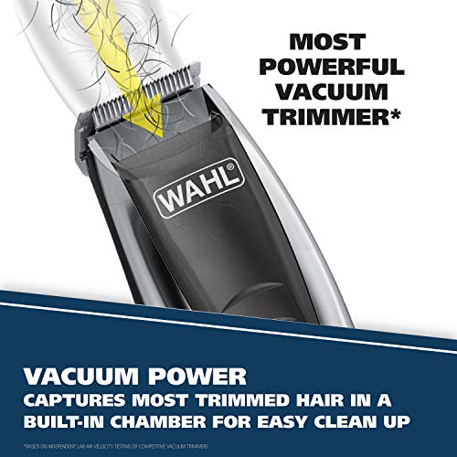 Wahl Vacuum Trimmer Kit with Powerful Suction for Beards, Facial Hair