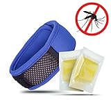 Mosgo Mosquito Repellent Bands TWO bracelet pack. Effective, All natural, Chemical and DEET free insect repellent bracelets. Longlasting and totally safe, even for infants. Ensure you have fun, pest-free outdoor time for all the family. (BLUE)
