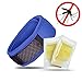Mosgo Mosquito Repellent Bands TWO bracelet pack. Effective, All natural, Chemical and DEET free insect repellent bracelets. Longlasting and totally safe, even for infants. Ensure you have fun, pest-free outdoor time for all the family. (BLUE)