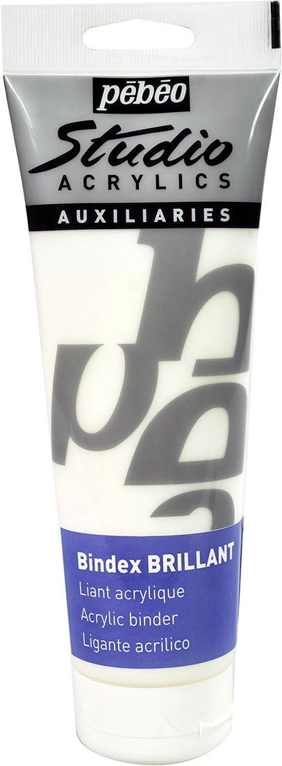 PEBEO 524250 250 ml Studio Acrylics Mediums Bindex, Transparent, Clear, 250 ml (Pack of 1)
