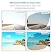 Polarized Sunglasses for Men by LotFancy, Rectangular Gold Metal Frame, Green Lens, UV Protection