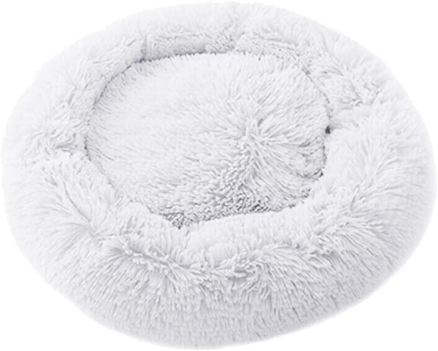 Majome Pet Dog Cat Calming Bed, Round Nest Warm Soft Plush Comfortable for Small Medium Pet