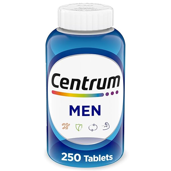 CENTRUM MULTIVITAMIN FOR MEN, MULTIVITAMIN/MULTIMINERAL SUPPLEMENT WITH VITAMIN D3, B VITAMINS AND ANTIOXIDANTS, GLUTEN FREE, NON-GMO INGREDIENTS – 250 COUNT