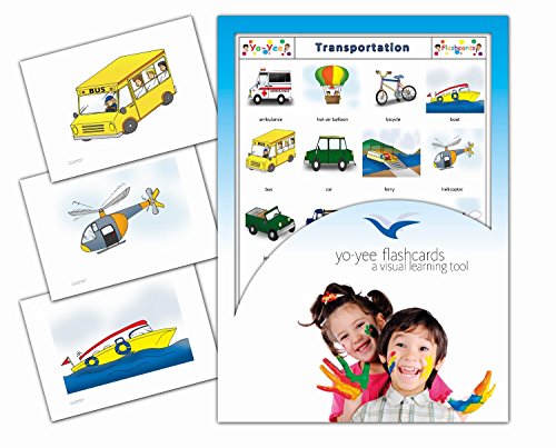 Transportation and Vehicle Flashcards - English Word Cards