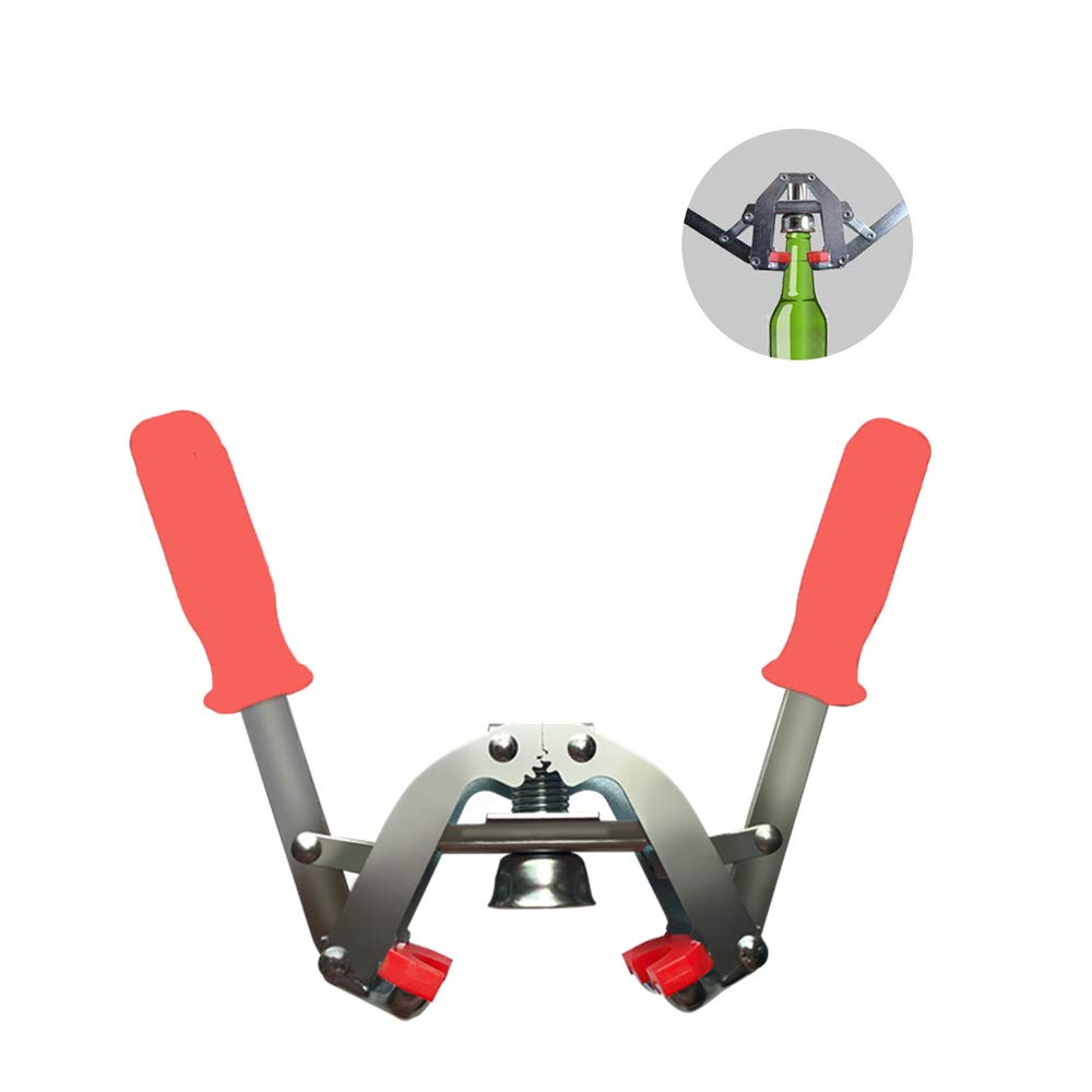 Bamboost Manual Bottle Capper Accessory for Home Brew Beer Making Lemonade Glass Bottles