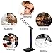 Dimmable LED Desk Lamp by Amebay, 108 Degree Folding Touch-Sensitive Control Table Lamp with Adjustable Calendar Alarm Temperature LED Display, 5V/1A Energy-Saving Light for Home Bedroom