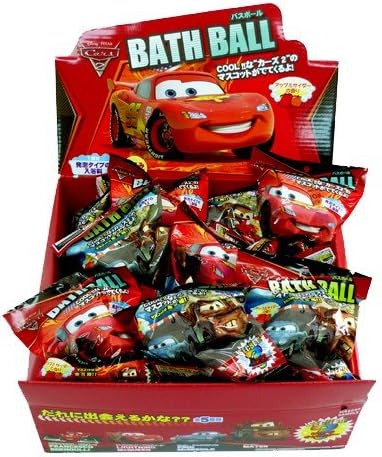Amazon 単品 カーズ2 Cars2 マスコットが飛び出るバスボール 発砲入浴剤 ディズニーキャラクターグッズ通販 アップルサイダーの香り おもちゃ雑貨 おもちゃ