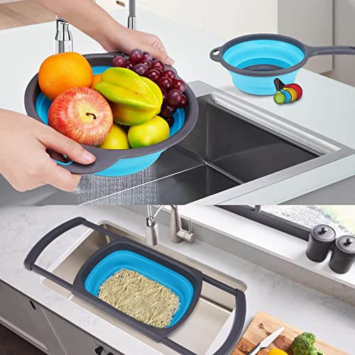 11 Pack Collapsible Colander Strainers and Colanders & Food Strainer
