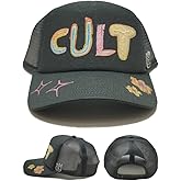 Cult of Individuality New Mesh Trucker LUX Hand Drawn Gray Era Snapback Hat Cap
