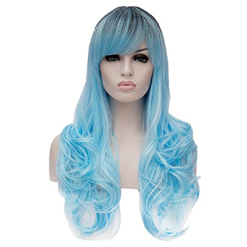 Topwigy 28" women slong wave wig fashionable costu…