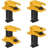 4PCS Car Brake Line Clamp 1/2'' 3/8'' 5/16'' Brake Oil Line Plug Tool, Universal Fluid Stop Clamp Set for Most Automotive Fuel Rail Hose Fittings A/C Lines
