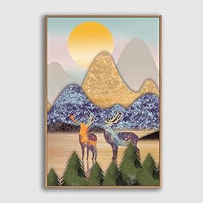 BRAND_NAMEFramed Home Artwork Abstract Scenery for Living Room Bedroom