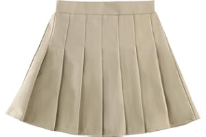GLEAMING GRAIN Girls Pleated Skirts Built in Shorts Little Kid Athletic Flowy Skorts Skirts Toddler Girls Tennis Skorts for Girl 3-14 Years