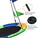 Saucer Tree Swing Seat with Straps and Flags Giant 40 Inches Saucer Swing Outdoor Play for Kids