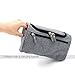 Travel Toiletry Bag Waterproof Zip Organizer Hanging Cosmetic Makeup Shower Bag With Large Compartment for Men Women for Trip Vacation Gym (Denim Grey)