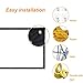 Projector Screen 150 Inch 16:9, Outdoor Portable Movie Screen Support Front and Rear Projection