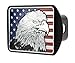 eVerHITCH USA Eagle Flag Emblem Metal Trailer Hitch Cover (Fits 2