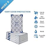 16x20x2 MERV 8 AC Furnace 2" Inch Air Filters - 12 PACK