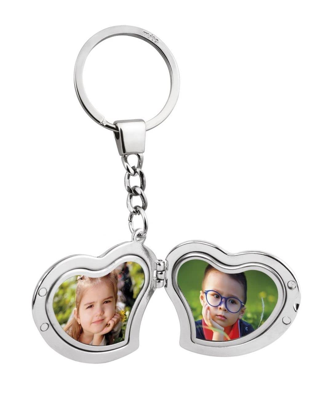 Ten Mirror key ring heart photo frame cod.EL7947 cm 10,5x4,5x0,7h by Varotto & Co.