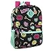 Girl's 6 in 1 Backpack Set With Lunch Bag, Pencil Case, Bottle, Keychain, Clip (Emoji)
