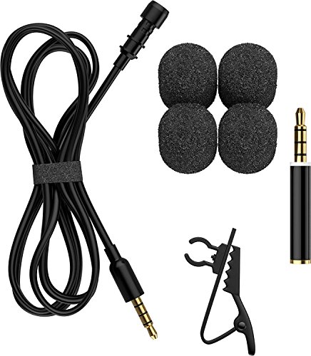 RockDaMic Professional Lavalier Microphone [FREE BONUS ACCESSORIES] Best Clip-on System Lapel Mic Condenser for Recording, Youtube, DSLR, Interview, Camera, iPhone Android PC Video Conference - Thumbnail 2