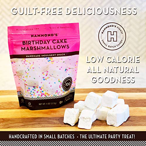 Hammond's Candies Gourmet Birthday Cake Marshmallows 2 Bags, Great