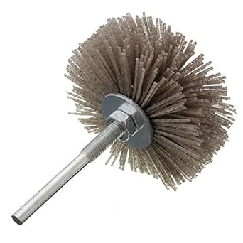 Anncus 6mm Shank 80mm Dia Abrasive Nylon Wheel Brush