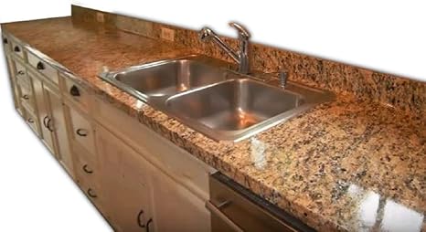 Ez Faux Decor Instant Countertop Update Backsplash To Gold Black