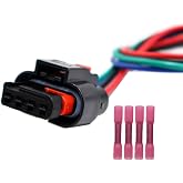 LIZAPUS Fuel Rail Pressure Sensor Connector Compatible with Chevy and GM | Pigtail 2017-2024 with L5P Duramax 6.6L engine Wiring Harness Plug