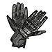 New Motorcycle Carbon Fiber Knuckle Leather All Season Biker Riding Gloves L