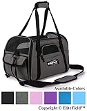EliteField Soft Sided Pet Carrier (3 Year Warranty, Airline Approved), Multiple Sizes and Colors Available (Large: 19