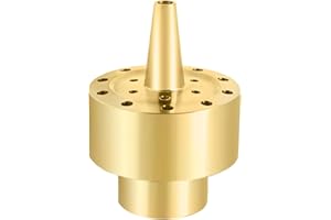 laffoonparts 3/4 Inch Brass Column Fireworks Fountain Nozzle, Gold Garden Pond Fountain Sprinkler Nozzle