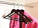 B&C Home Goods Wooden Coat & Suit Hangers - Extra Wide Shoulder Wood Clothes Hangers with Velvet Bar | Premium Garment & Pants Storage Set of 6