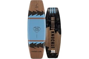 White Knuckle The Shred 134cm Wakeboard - Beginner-Intermediate Level with Molded-in Fins