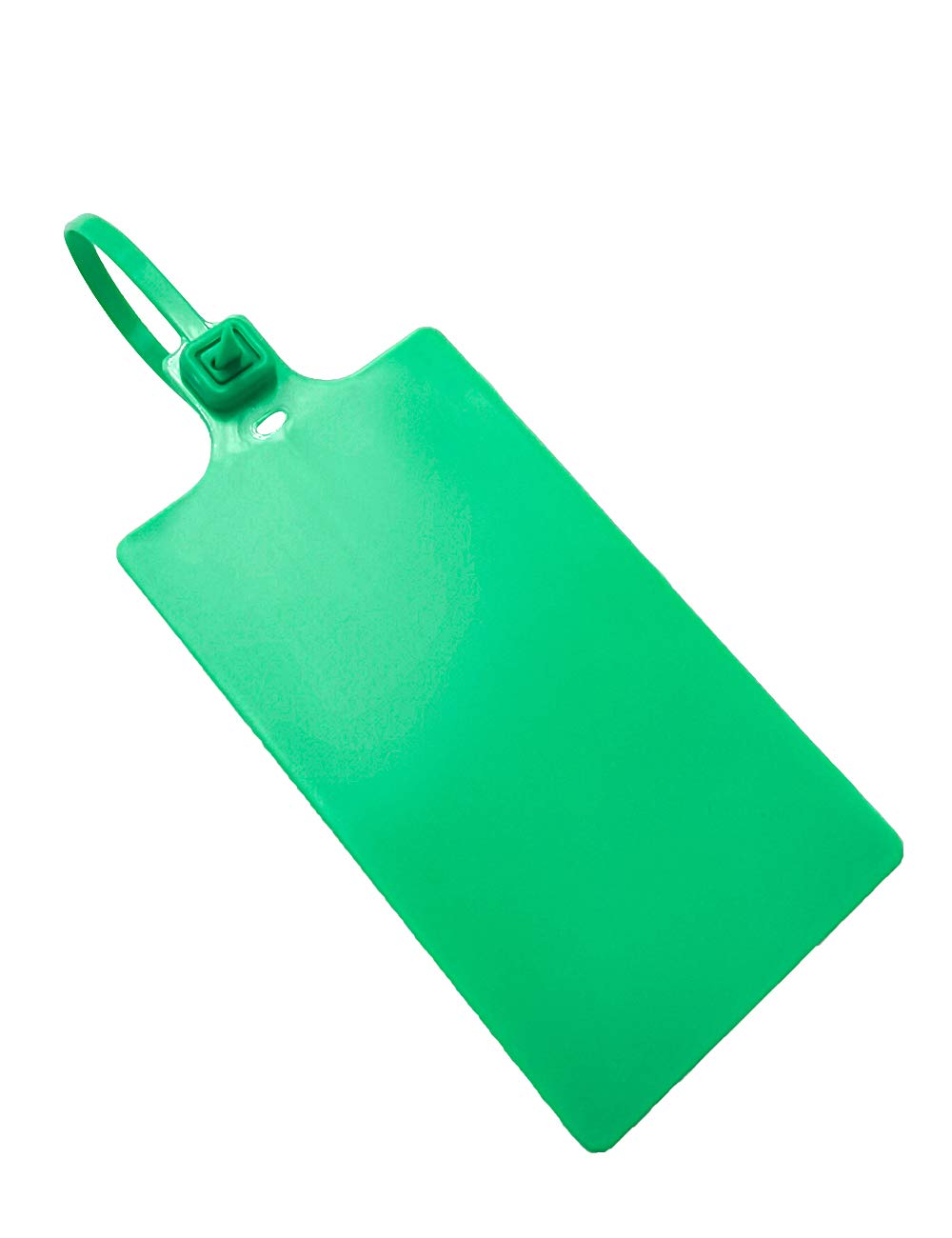 Blank Waterproof Plastic Tags Marker Ties Large Labeling Tags 2.28"×3.94" Green 100 pcs per Bag