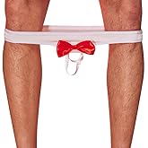 Walang Lip Men's Jock Strap Lingerie Sexy Low Rise Underwear Open Pouch Bowknot Elastic Scrotal Support Outdoor Bottomwear