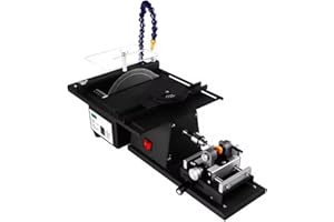 YUCHENGTECH Lapidary Equipment 1850W Lapidary Saw Cutting Rocks Lapidary Rock Saw for Cutting Rocks Lapidary Polisher for Grinding Engraving Polishing Drilling