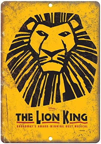 Broway the Lion King Wall Tin Sign Iron Painting Vintage Metal Sheet Personalized Creativity Art For Bar Garage Cafe Home Funny Poster Hanging Decoration Crafts