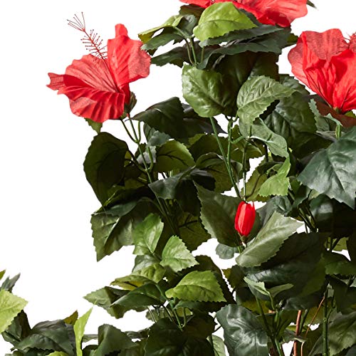 Nearly Natural 4’ Hibiscus Artificial Tree, 4ft, Green Pricepulse