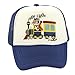 JP DOoDLES Choo Choo Train Hat Kids Trucker Hat. Baseball Mesh Back Cap fits Baby, Toddler and Youth (Kiddo 2-5 Yrs, Royal Blue)