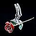 ZJchao Shaped Acrylic Rose Display Stand, Single Real Rose Flower or 24K Artificial Flower Transparent Base Rose Shelf Support Room Decoration(Shaped)