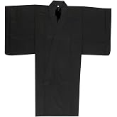 Edoten Japanese Samurai Hakama Uniform shirt TOPS Black XL