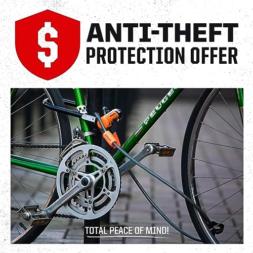 Kryptonite New York FAHGETTABOUDIT 1410 Bike Chain Lock, 3.28 Feet Long 14mm Steel Chain Heavy Duty Anti-Theft Bicycle Chain Lock with Keys, 10/10 Security Rating for E-Bike, Motorcycle, Scooter
