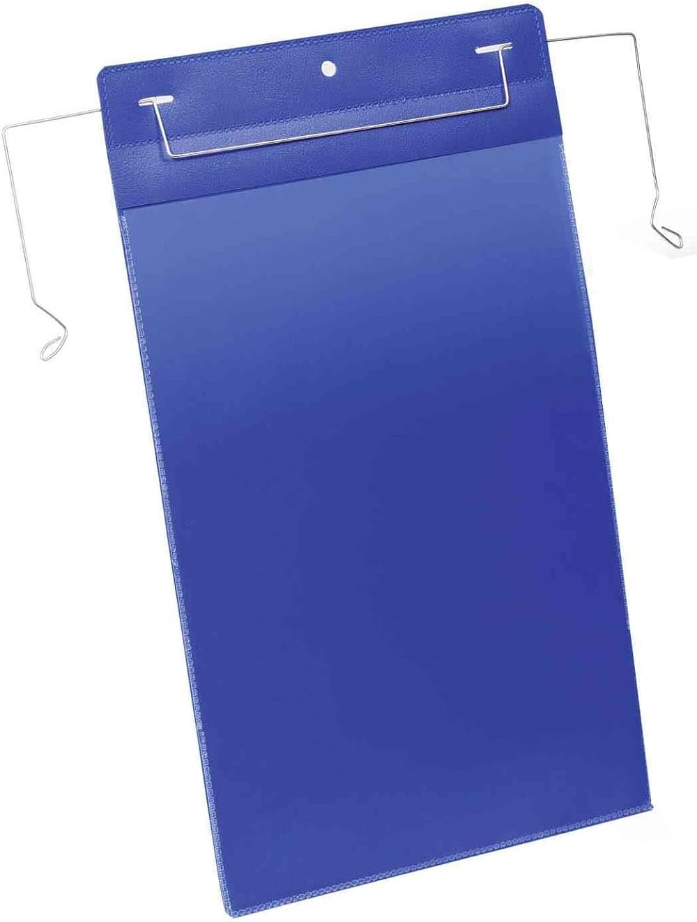 Durable Document Pocket Wire Hanger A4 Portrait Dark Blue Pack 50