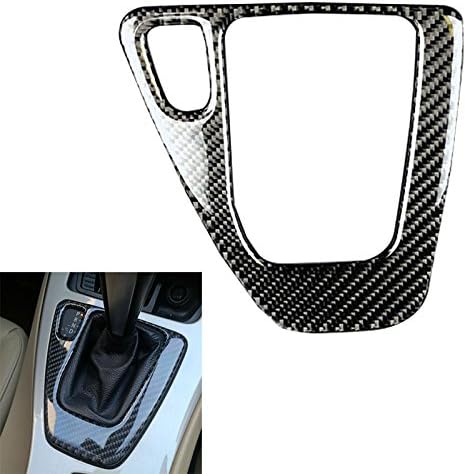 Arotom Carbon Fiber Gear Shift Control Panel Cover Sticker for 3 Series BMW E90 E92 E93 (Pure Color)