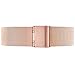 WRISTOLOGY Womens Easy Interchangeable Metal Watch Band - 14, 16, 18, 20 MM - 18 Options (18, Rose Gold Mesh)