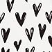 Bumkins Sandwich Bag / Snack Bag, Reusable Fabric, Washable, Food Safe, BPA Free, 7x7 – Black Hearts