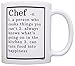 Chef Gifts Chef Definition Gifts for Chefs Culinary School Gift 11oz Coffee Mug Tea Cup White