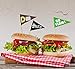 Football Game Flag Picks 2019 - Cupcake Toppers Decorations Cocktail Sticks Toothpick Party Supplies